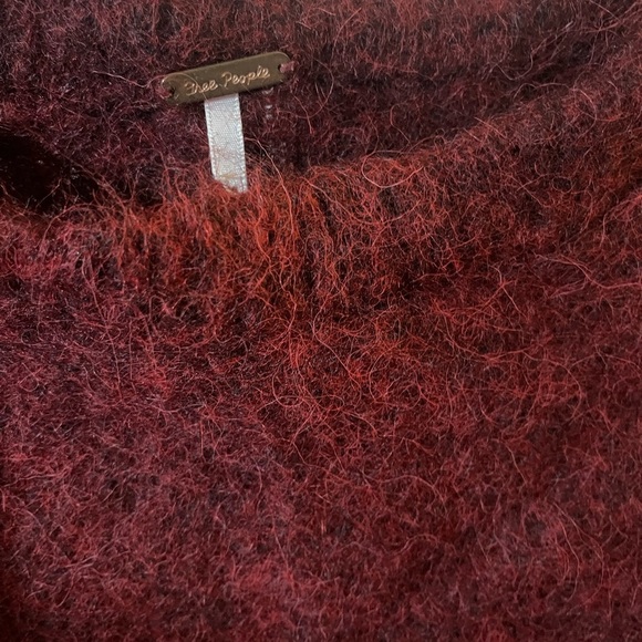 Free People Angelic Balloon Sleeve Oversized Pullover Sweater - Picture 6 of 8